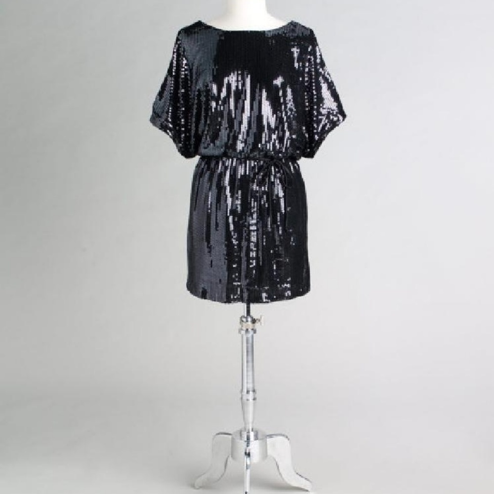 Xscape Sequin Cold Shoulder Dress